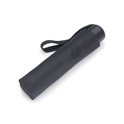 Black umbrella with handle & carry strap